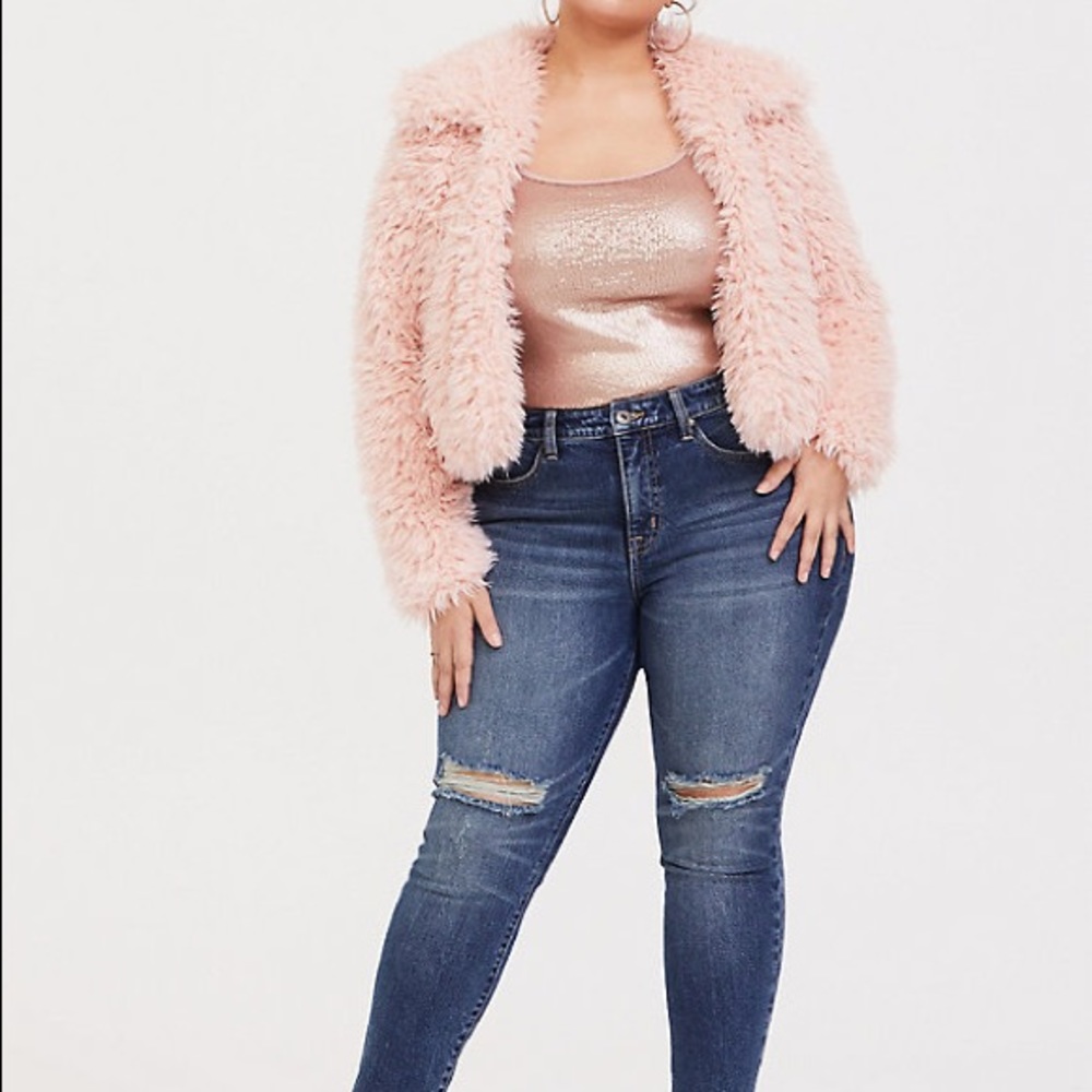 Torrid ROSE GOLD SEQUIN SCOOP NECK FOXY CAMI